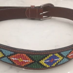 Vintage GAP beaded belt from the 80's, Size 30